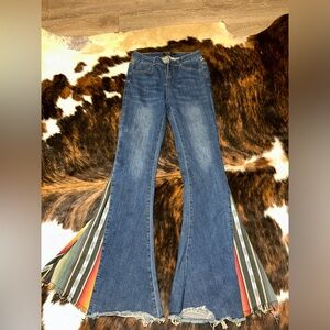 Multicolor Bellbottom Jeans